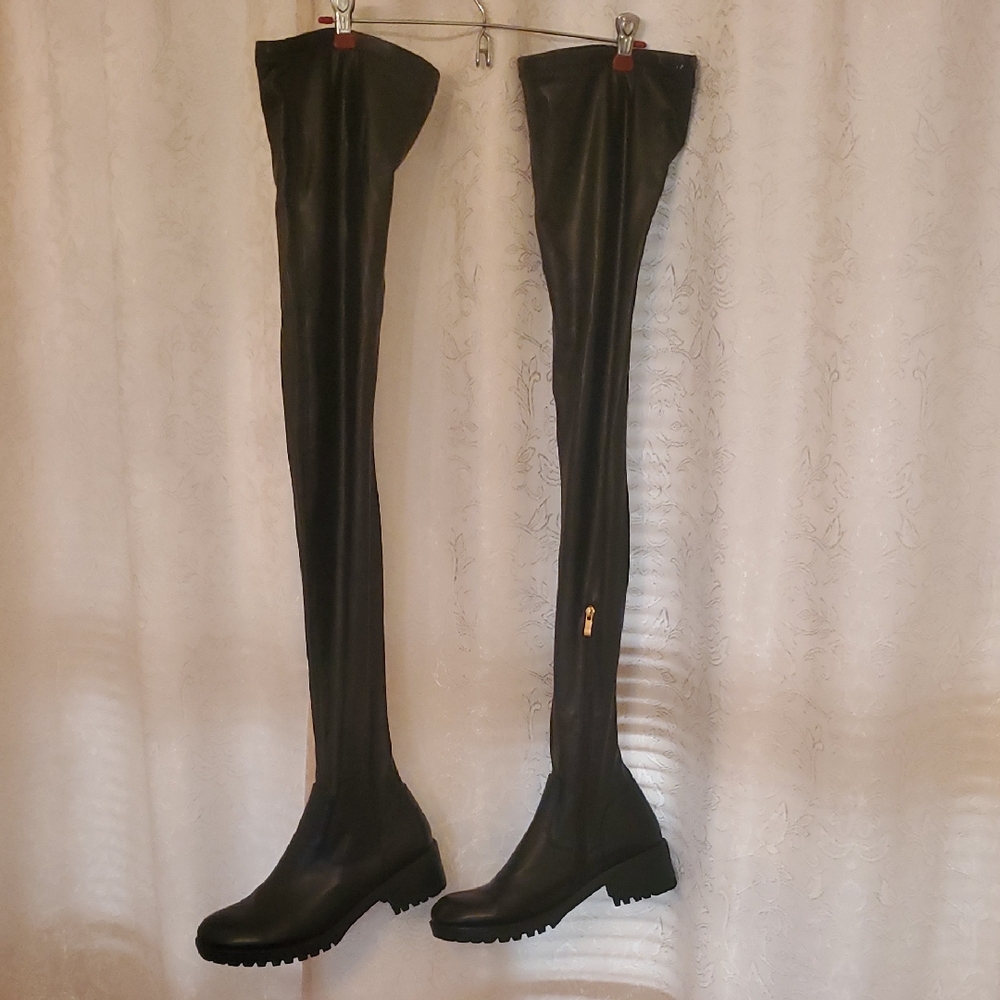 Black Over-the-Knee Women's Boots
